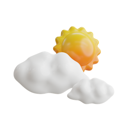 Cloudy Weather  3D Icon