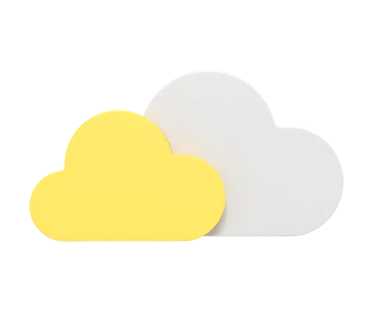 Cloudy Weather  3D Icon