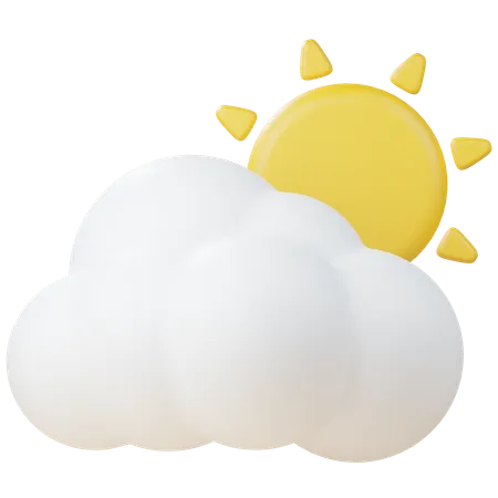 Cloudy Weather  3D Icon