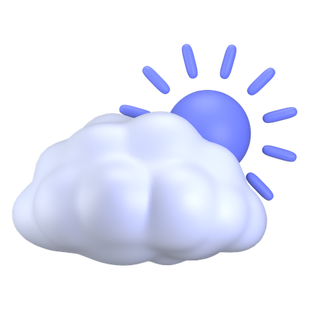 Cloudy weather  3D Icon