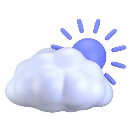 Cloudy weather  3D Icon