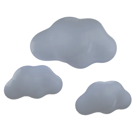 Cloudy Weather  3D Illustration