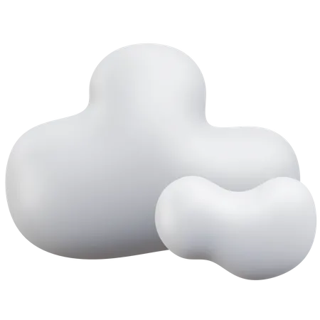 Cloudy Weather Weather 3 D Icon Illustration With Transparent Background 3D Icon