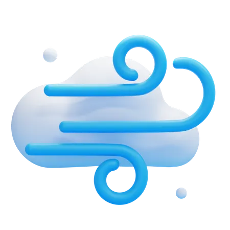 CLOUDY WINDY 3D Icon
