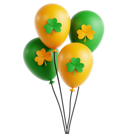 Clover Balloon  3D Icon