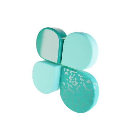 Clover Chart  3D Icon