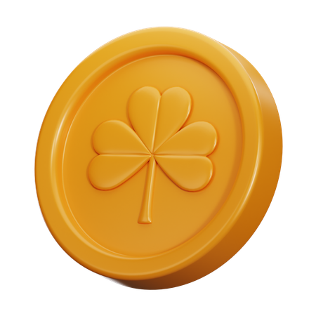 Clover Coin  3D Icon