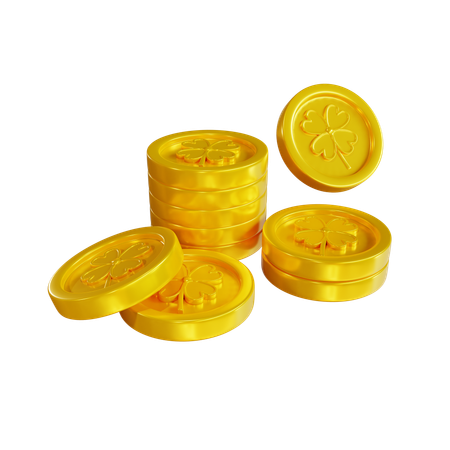 Clover Coin  3D Icon