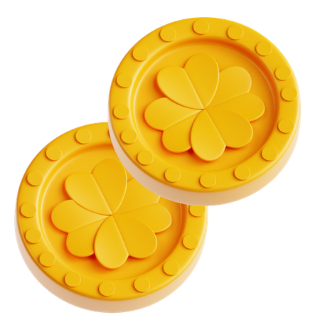 Clover Coin  3D Icon