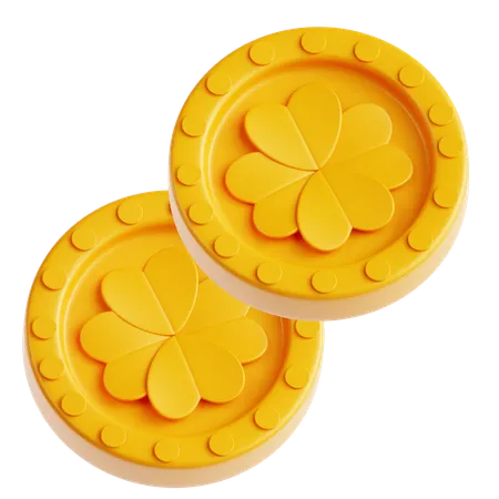 Clover Coin  3D Icon