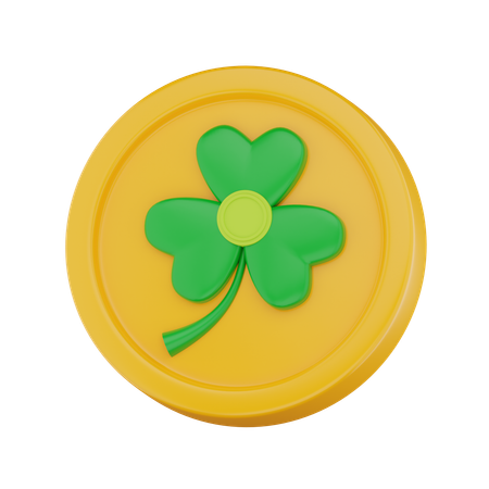 Clover Coin  3D Icon