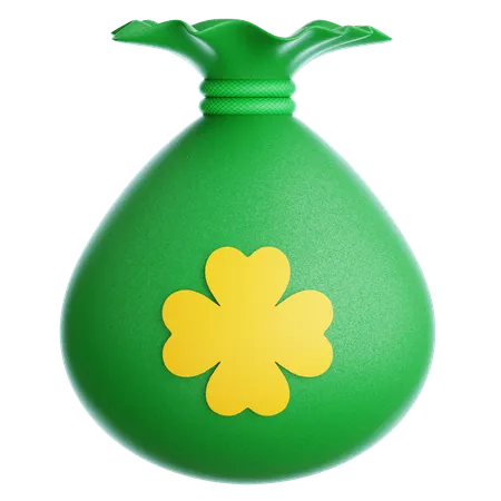 Clover Coin Bag  3D Icon