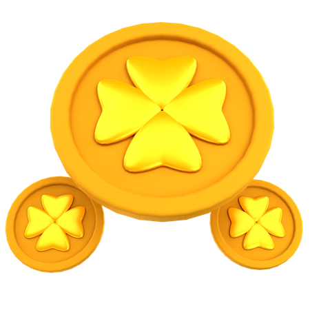 Clover Coins  3D Icon