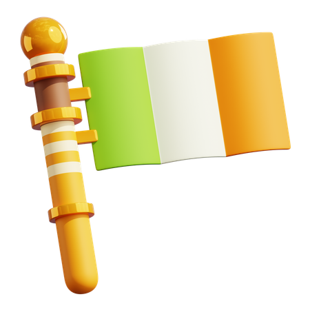 클로버 깃발  3D Icon
