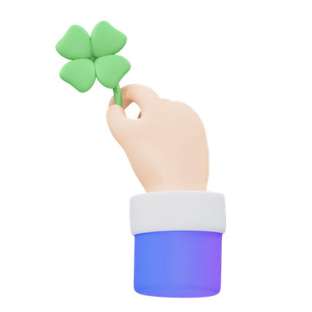 Clover Hand Gesture  3D Icon