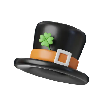 Clover Hat Saint Patrick S Day Holiday Festival 3 D Icon Set Illustration 3D Icon