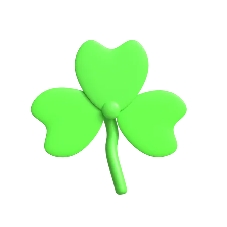 Clover Leaf 3 D Icon Perfect For Spring Design 3D Icon
