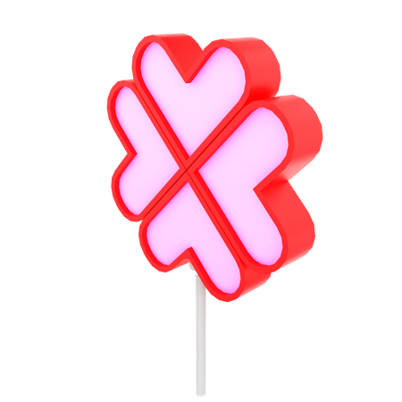 Clover lollipop  3D Icon