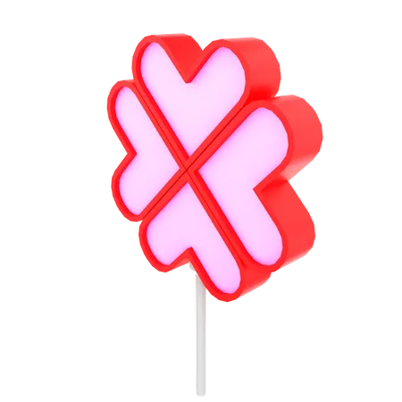 Clover lollipop  3D Icon