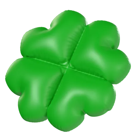 Clover Shaped Balloon  3D Icon