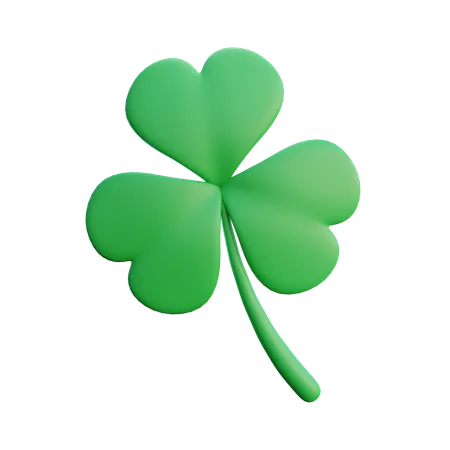 Clover Three Leaf  3D Icon