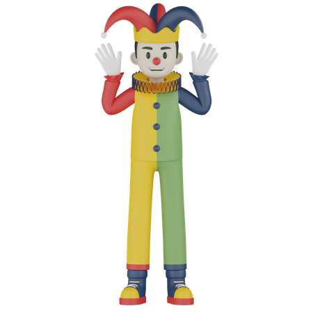 Clown  3D Illustration