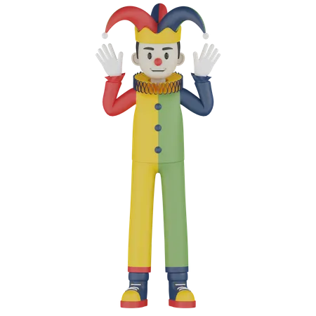 Clown  3D Illustration