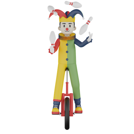 Clown  3D Illustration