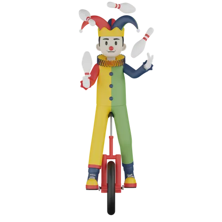 Clown  3D Illustration