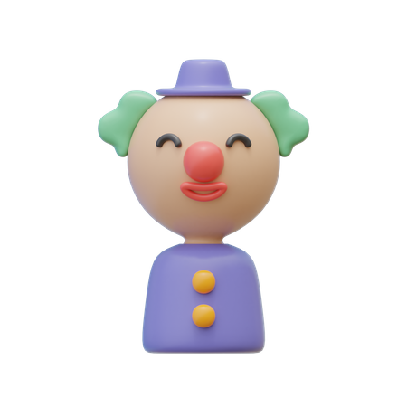 Clown  3D Illustration