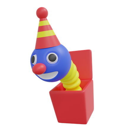 Clown Box  3D Icon