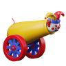3d clown cannon shot