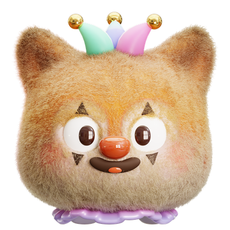 Clown-Eichhörnchen  3D Icon