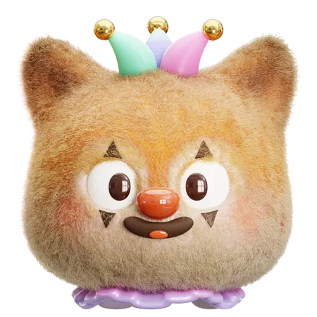 Clown-Eichhörnchen  3D Icon