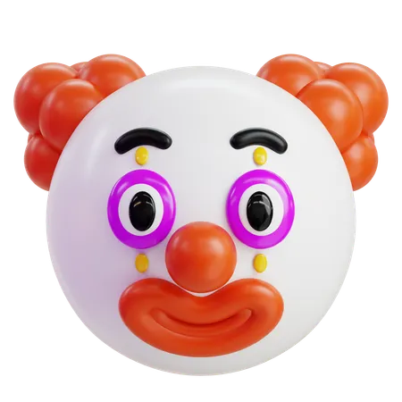 Clown Emoji  3D Icon