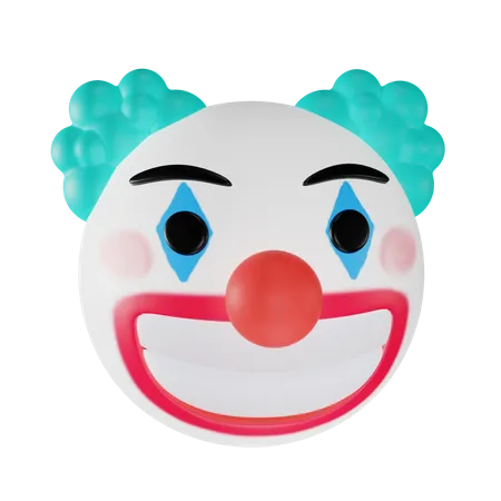 Clown Emoji 3D Icon