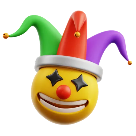 Clown-Emoji  3D Icon