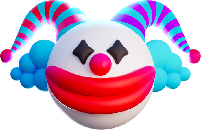 Clown Face  3D Icon