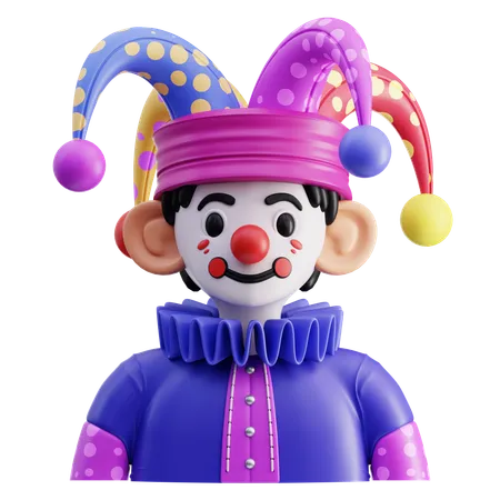 Clown Face  3D Icon