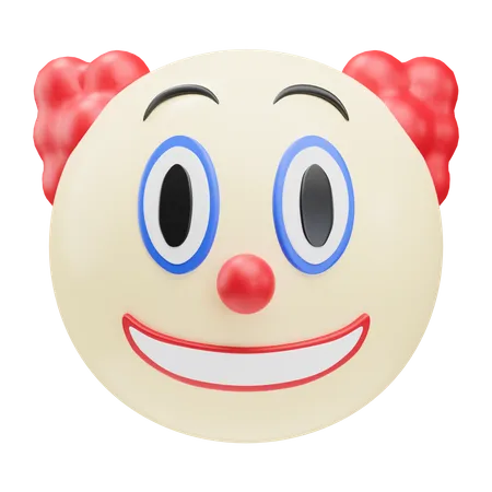 Clown Face  3D Icon