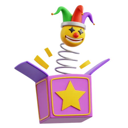 Boîte à farces de clown  3D Icon