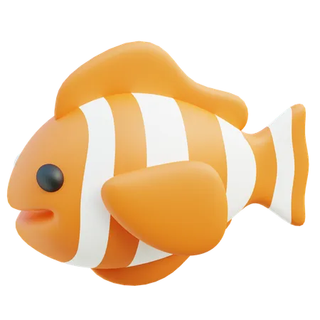 Clown Fish  3D Icon