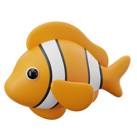 Clown Fish  3D Icon