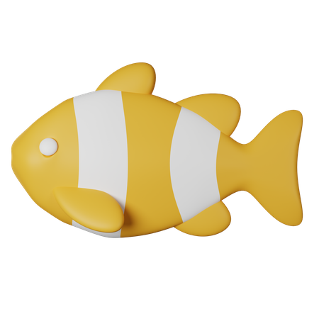 Clown Fish  3D Icon