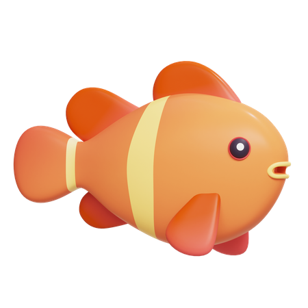 Clown Fish  3D Icon