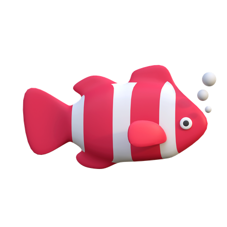 Clown Fish  3D Icon