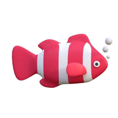 Clown Fish  3D Icon