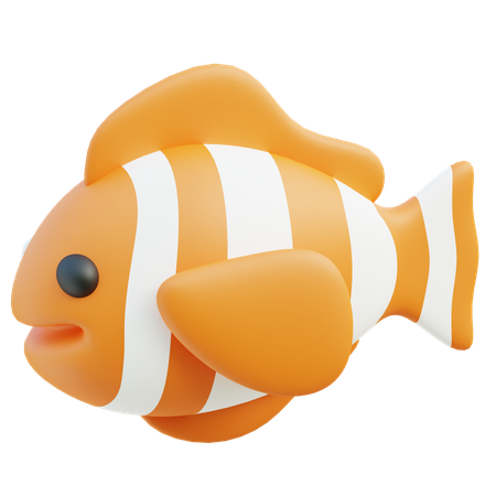 Clown Fish  3D Icon