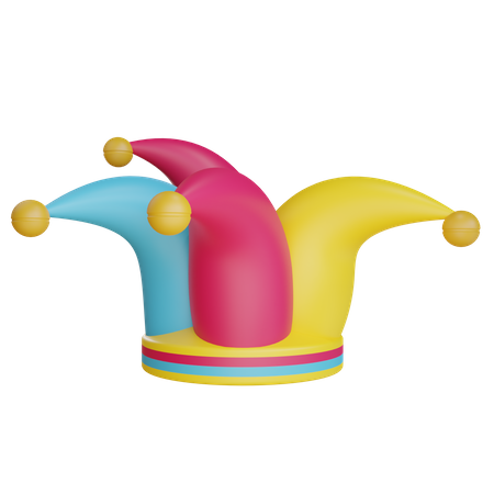 Clown Hat  3D Illustration