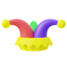 3d clown hat logo